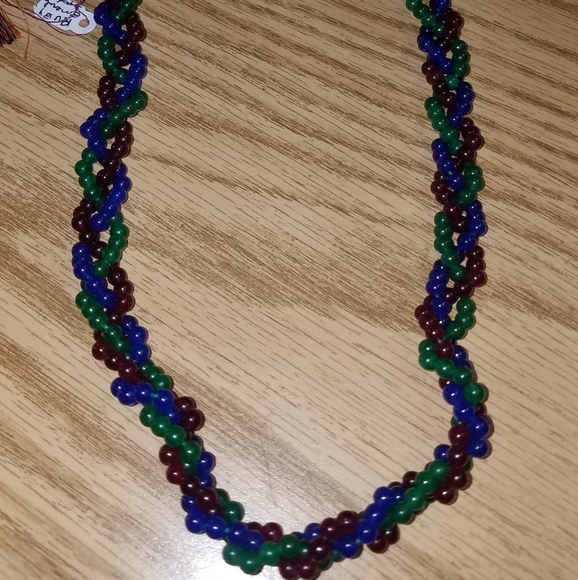 New Ruby emerald and sapphire necklace - Picture 1 of 9